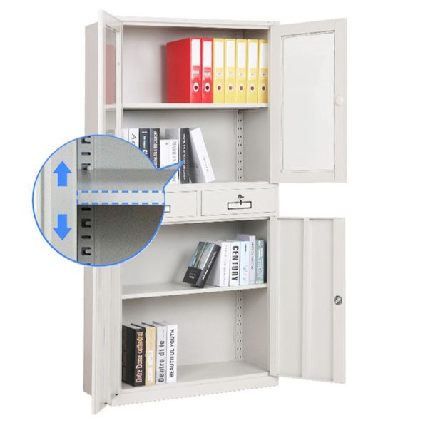 Two Drawer Steel Office Cabinet - Image 7