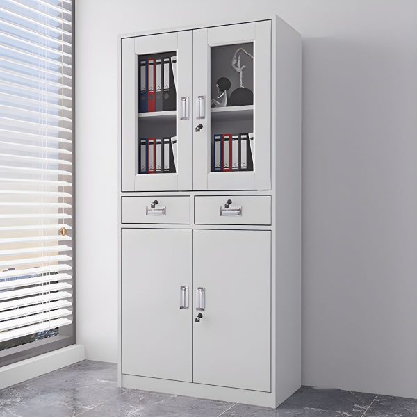 Two Drawer Steel Office Cabinet - Image 6