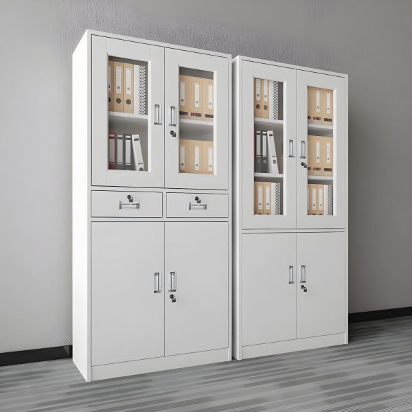 Two Drawer Steel Office Cabinet - Image 5