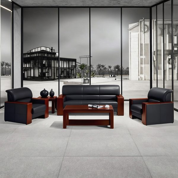 5 Seater Executive Leather Sofa Set Luxurious Comfort for Executive Spaces The 5 Seater Executive Leather Sofa Set is designed to bring luxury, comfort, and sophistication into your office or home. Not only does it provide spacious seating for up to five people, but also it creates an atmosphere of elegance that reflects professionalism and style. As a result, it is the perfect choice for executive lounges, reception areas, and modern living rooms. Premium Leather Upholstery Crafted with high-quality genuine or PU leather, this sofa set offers a soft, smooth, and durable finish. Moreover, the leather surface is resistant to stains and easy to maintain, ensuring long-lasting appeal. Therefore, it combines both practicality and timeless elegance. Sturdy and Durable Build The 5 Seater Executive Leather Sofa Set features a strong hardwood frame and reinforced joints for maximum durability. In addition, its cushioned seats are filled with high-density foam to provide lasting comfort and support. Consequently, it retains its shape and elegance even after years of regular use. Elegant and Modern Design With its sleek lines, plush cushions, and executive finish, this sofa set complements both professional and residential interiors. Furthermore, its modern design enhances the décor of reception areas, offices, and living spaces alike. Thus, it creates a warm and welcoming environment for guests and clients. Spacious and Comfortable Seating The sofa set includes a three-seater, a two-seater, and matching armrests, offering enough room for group seating. Moreover, its ergonomic design ensures maximum comfort during long hours of use. As a result, it balances style and relaxation seamlessly. A Statement of Luxury and Class The 5 Seater Executive Leather Sofa Set is more than just furniture—it is a symbol of elegance and professionalism. Ultimately, it is a smart investment for executives and homeowners who value comfort, style, and durability.