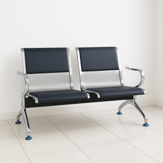 2-Link Padded Office Waiting Bench