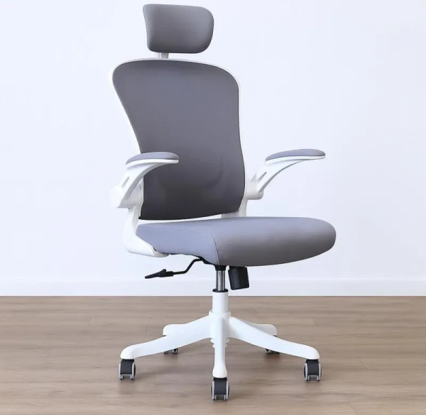 Pro-Grade White Ergonomic Office Chair - Image 2