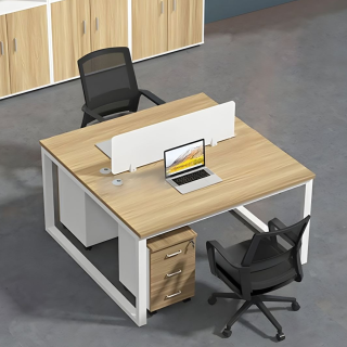 Office Modern Dynamic 2-Way Workstation Smart Collaboration Meets Modern Design The Office Modern Dynamic 2-Way Workstation is designed to inspire teamwork, efficiency, and style in today’s dynamic workplaces. With its sleek and space-efficient layout, this workstation accommodates two users comfortably, promoting collaboration while maintaining individual focus zones. Its modern design perfectly balances functionality and professional appeal, making it ideal for open-plan offices, startups, and corporate environments. Durable Construction and Refined Finish Built from premium-grade engineered wood and supported by a sturdy steel frame, this workstation ensures long-term stability and durability. The smooth, scratch-resistant surface withstands daily wear while retaining its elegant finish. Furthermore, its refined color contrast and clean lines create a minimalist yet sophisticated look that complements modern office interiors. Optimized Space and Organization The 2-way configuration allows two users to work efficiently, each with a dedicated workspace for privacy and focus. It features integrated cable management channels, ensuring a neat and organized setup. Additionally, optional under-desk drawers or mobile pedestals can be included to enhance storage and productivity. As a result, your workspace remains clutter-free and visually appealing. Ergonomic and Functional Design The Office Modern Dynamic 2-Way Workstation is ergonomically designed to support comfort and productivity throughout the day. Its spacious tabletop offers ample room for laptops, files, and accessories, while the optimal desk height ensures correct posture and reduced fatigue. Moreover, the shared divider provides both visual separation and collaborative convenience. Key Features Dual-user workstation ideal for modern offices Durable engineered wood top with strong steel frame Scratch-resistant, smooth, and easy-to-clean surface Built-in cable management for a tidy workspace Ergonomic design supporting comfort and posture Optional drawers or storage for added functionality The Ideal Choice for Productive Workspaces In conclusion, the Office Modern Dynamic 2-Way Workstation delivers modern aesthetics, superior functionality, and lasting durability. Perfect for teams and shared work environments, it transforms ordinary offices into organized, collaborative, and high-performance workspaces.