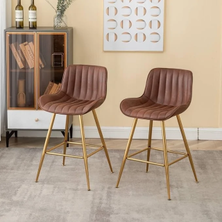 Luxury Leather Kitchen Barstool