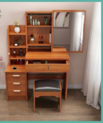 Brown Vanity Set with Hidden Space - Image 8