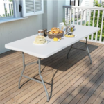 180cm foldable plastic table, 6ft heavy duty folding table, 6ft plastic event table, portable 180cm catering table, blow molded plastic folding table, 6ft round the clock folding table, heavy duty HDPE plastic table, foldable outdoor picnic table, 6ft banquet folding table, white plastic catering table, fold in half 180cm table, weatherproof outdoor plastic table, portable 6ft dining table, heavy duty trade show table, foldable camping table 180cm, lightweight 6ft trestle table, durable plastic party table, commercial folding utility table, easy storage 6ft table, multi purpose 180cm plastic table