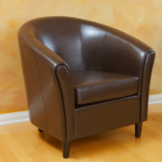 faux leather tub chair, PU leather accent chair, leatherette bucket chair, modern tub armchair, synthetic leather club chair, commercial office reception chair, compact bedroom armchair, faux leather barrel chair, living room tub seat, sleek office visitor chair, easy clean accent chair, faux leather club seating, contemporary tub armchair, budget leatherette chair, rounded back accent chair, salon waiting room chair, hotel lounge tub chair, study room armchair, minimal accent seating, durable PU leather armchair