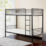 steel bunk kids bed, heavy duty metal bunk bed, twin over twin steel bunk bed, durable kids bunk bed, metal frame bunk bed, space saving kids bed, metal double decker bed, steel bed frame for children, safe kids bunk bed with guardrails, metal bunk bed with ladder, sturdy steel kids bed, compact children bedroom furniture, industrial style metal bunk bed, metal loft bed for kids, steel bunk bed frame, detachable metal bunk bed, high load capacity bunk bed, student metal bunk bed, modern metal bunk bed, steel twin bunk bed