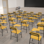 school study chair with writing pad, student chair with tablet arm, classroom writing tablet chair, lecture hall chair with pad, training room chair with writing desk, college study chair with armrest pad, foldable writing tablet chair, stackable student study chair, heavy duty classroom chair, university lecture seat with arm pad, institutional study chair, office training chair with writing flap, metal frame study chair with desk, plastic shell writing pad chair, ergonomic student study seat, school desk chair combo, high school study chair, tuition center writing chair, compact student tablet chair, durable classroom writing desk chair