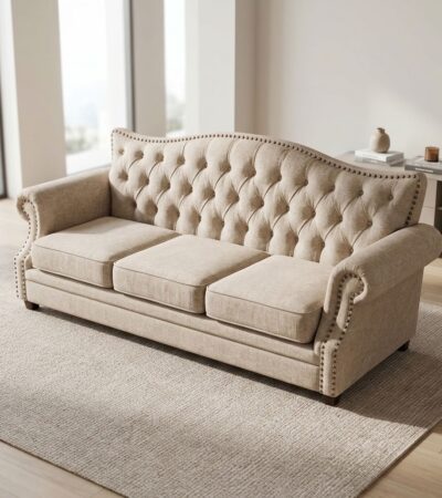 The 3-Seater Fabric Home Sofa is an excellent furniture choice for creating a comfortable, stylish, and welcoming living space. Designed to accommodate three people, this sofa provides ample seating for family relaxation, entertaining guests, or enjoying quiet moments at home. Its elegant fabric upholstery adds warmth and texture to your interior, making it suitable for modern apartments, family homes, and reception areas. Additionally, its versatile design blends easily with different furniture styles and colour schemes. Soft Fabric Upholstery and Comfortable Cushions Enjoy everyday comfort with the soft fabric upholstery and supportive seating of this three-seater sofa. Its cushioned seats and backrests create a relaxing space for watching television, reading, or spending time with family. Depending on the model, it may feature padded armrests, removable cushions, or textured fabric finishes. Furthermore, its spacious seating arrangement provides room for several people without requiring multiple individual chairs. Stylish Design for Modern Interiors The 3-Seater Fabric Home Sofa combines contemporary styling with practical functionality. Its attractive shape and fabric finish complement coffee tables, rugs, TV stands, and decorative cushions. Whether you prefer a minimalist living room or a cosy family setting, this sofa helps create a coordinated interior. Moreover, its three-seat design makes it a practical centrepiece for everyday living spaces. Durable Construction and Everyday Functionality Designed for regular household use, this fabric sofa typically features a supportive frame and padded seating. Proper care helps maintain its appearance and comfort over time. Vacuuming the upholstery regularly and cleaning spills according to the manufacturer's instructions can help keep the sofa looking fresh. Before purchasing, consider the available room dimensions, upholstery colour, and seating depth to ensure a suitable fit. Key Features - Three-Seater Capacity: Provides comfortable seating for family members and guests. - Soft Fabric Upholstery: Adds warmth and texture to your living room. - Cushioned Seating: Supports relaxation and everyday comfort. - Supportive Backrest: Provides support while sitting. - Modern Appearance: Complements contemporary and traditional interiors. - Versatile Placement: Suitable for living rooms, apartments, offices, and reception areas. - Easy Care: Regular upholstery maintenance helps preserve its appearance. - Coordinated Styling: Pairs well with coffee tables, rugs, and accent chairs. Upgrade your home with the 3-Seater Fabric Home Sofa, a practical combination of comfort, contemporary style, and functional seating. It is an ideal addition to a welcoming living room where family and guests can relax in comfort.